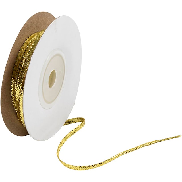 Metallband Guld Bredd 3,5mm x 20 m/1 rulle