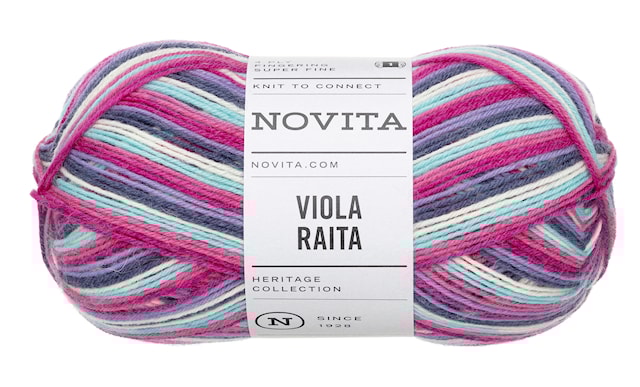 Produktbild 1 för Viola Raita Garn Ullmix 100g Horisont 8401 Novita