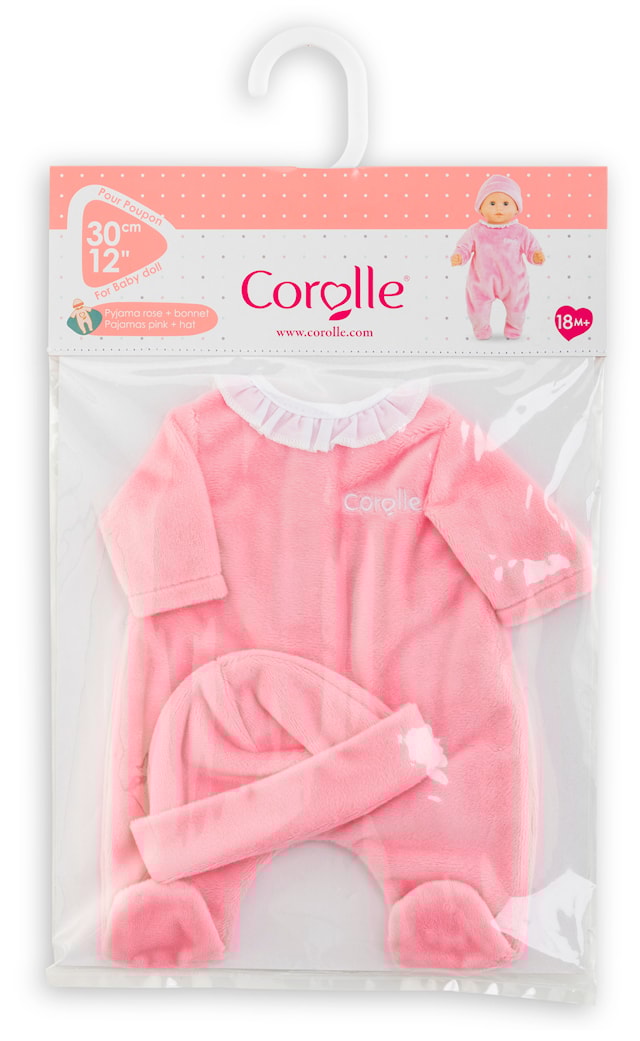 Tuotekuva 2 - Corolle Nukenvaatteet Yöpuku ja Myssy, 30 cm