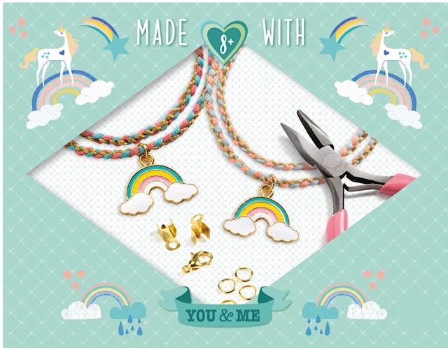 Tuotekuva 1 - Rannekorujen askartelu Sateenkaari Djeco