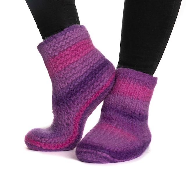 Produktbild 2 för Naturgarn 50 g Multi rosa/lila 669 Viking Garn