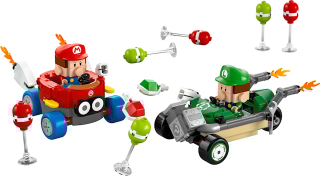 Tuotekuva 2 - Mario Kart™ – Baby Mario vastaan Baby Luigi LEGO® Super Mario (72034)