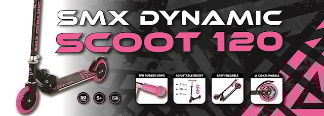 Produktbilde 4 for Sparkcykel, Scoot 120mm Pink, SportMe