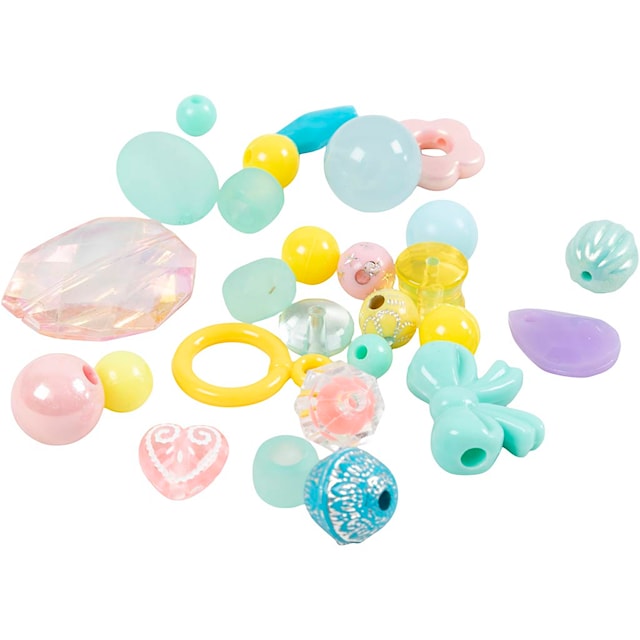 Produktbild 3 för Pärlmix - Pastellpärlor i förvaringsburk 900-p, Creativ Company