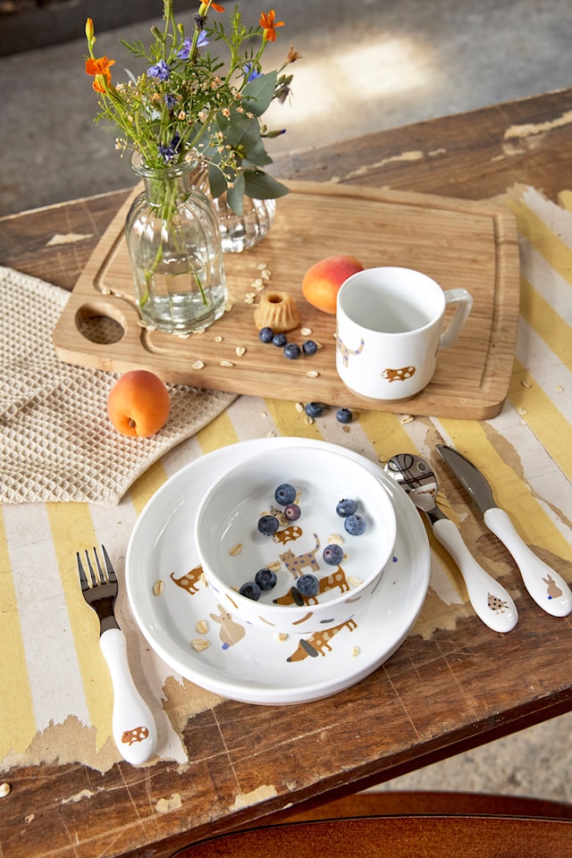 Produktbilde 5 for Barnservis Porslin/Silikon Little Mateys Lässig