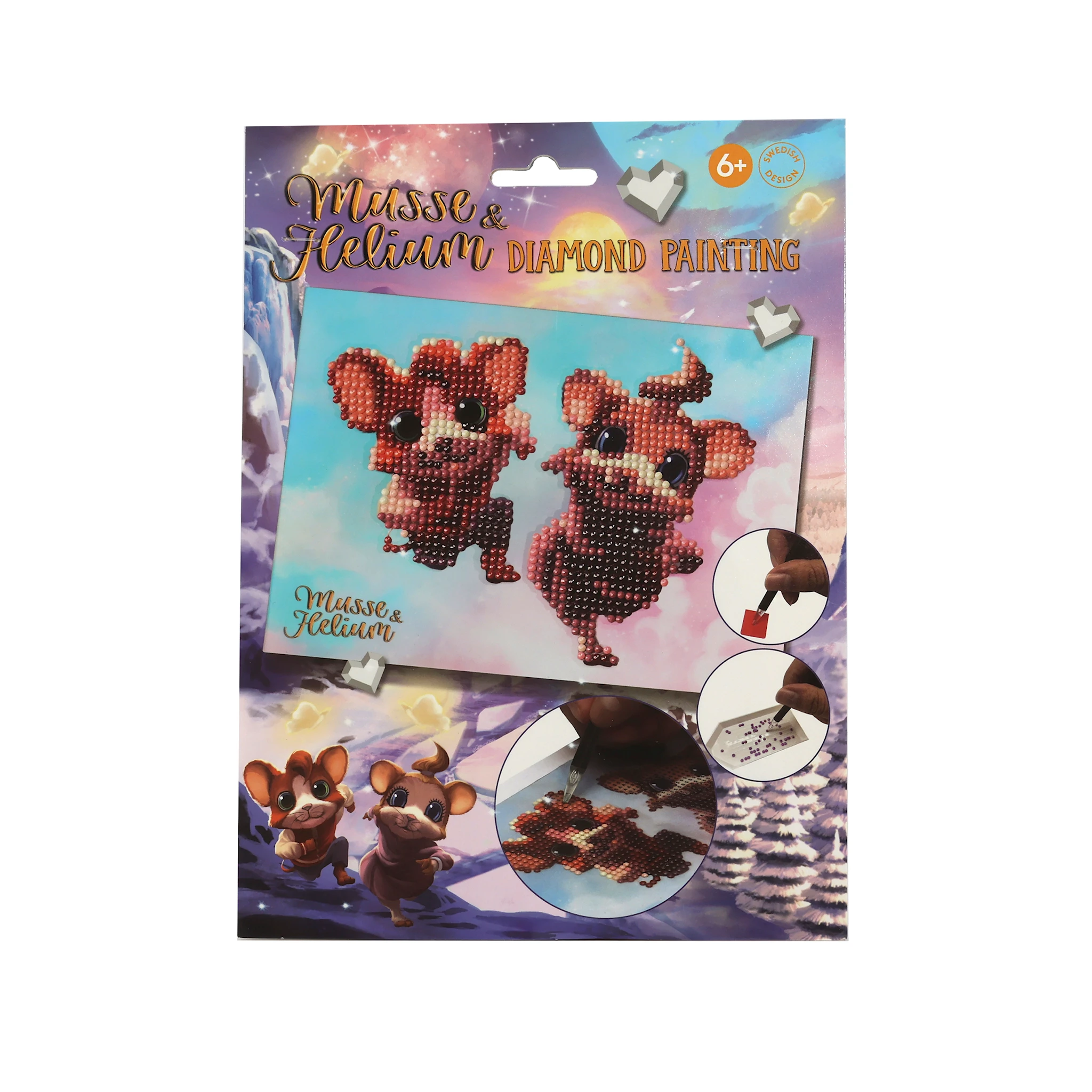Produktbild för Musse & Helium Diamantmålning Micki