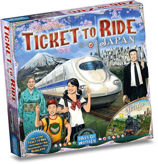 Tuotekuva 1 - Ticket To Ride: Japan & Italy (Expansion) (FI/SE/NO/DK/EN)