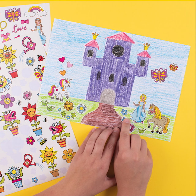 Produktbilde 3 for Stickers Mega Set Prinsesse 500 stk, Playbox
