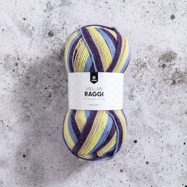 Produktbilde 1 for Mellanraggi Garn Ullmiks 100 g Trendy Florals Järbo