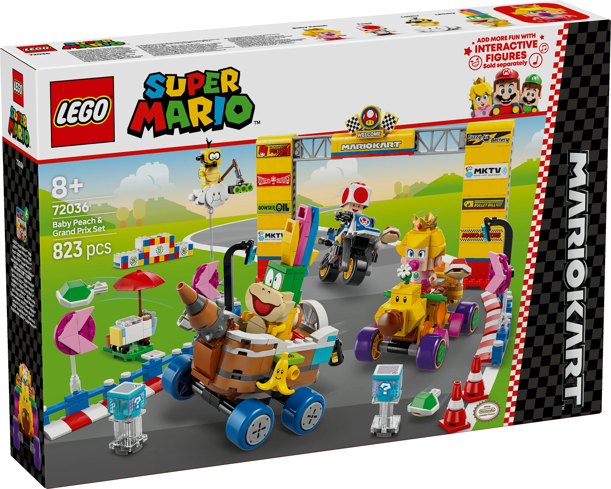 Tuotekuva ille Mario Kart™ – Baby Peach ja Grand Prix ‑setti LEGO® Super Mario (72036)