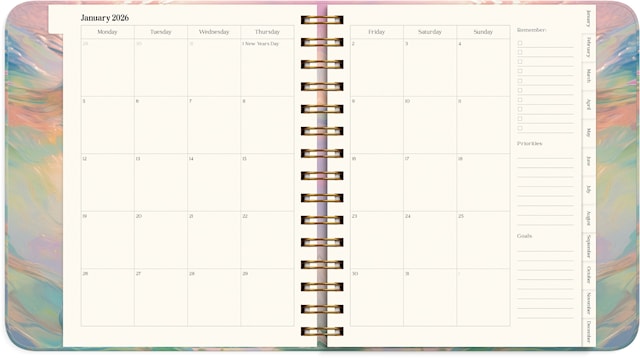 Produktbilde 4 for Kalender 2026 Dream & Do Swirl Burde