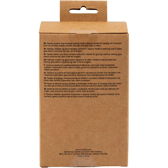 Produktbild 5 för Silikonform för gjutning räfflad cylinder höjd 12 cm Creativ Company