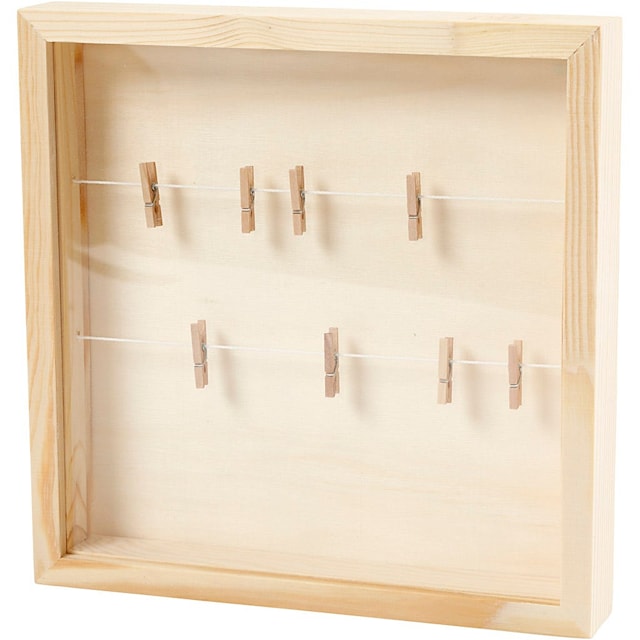 Produktbild 4 för Ramar 3D med Glas 23x23 cm Kejsarträ 1 st