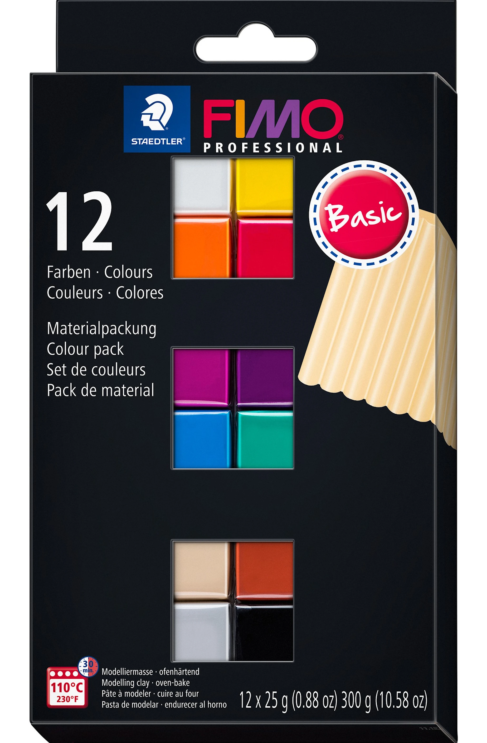 Tuotekuva ille FIMO Professional Savi 12x25g Staedler