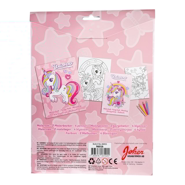 Produktbild 5 för Unicorns Målarset