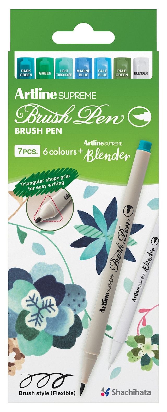 Brushpen Artline Supreme Botanical 7-p