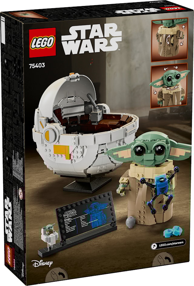 Tuotekuva 3 - Grogu™ ja leijuvaunut LEGO® Star Wars™ (75403)