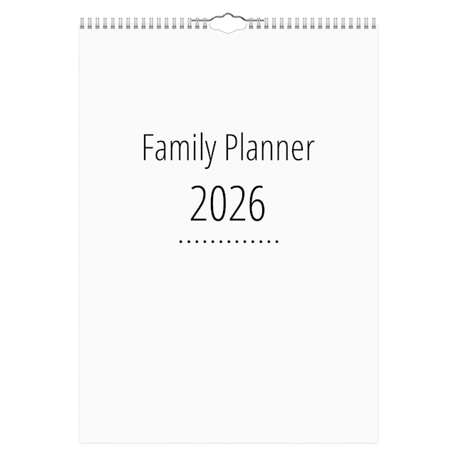 Produktbild 1 för Family planner A4 4 kolumner 2026