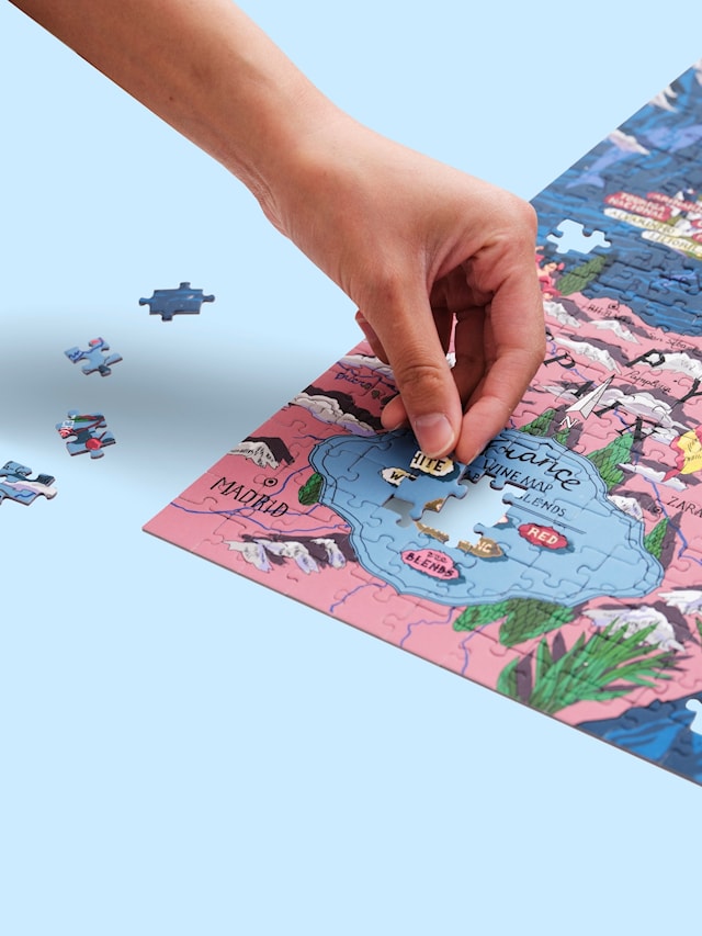 Produktbild 5 för Vinpussel - Frankrike 1000 bitar, Water and Wines