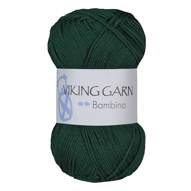 Bambino 50 g Mørk gønn 433 Viking Garn