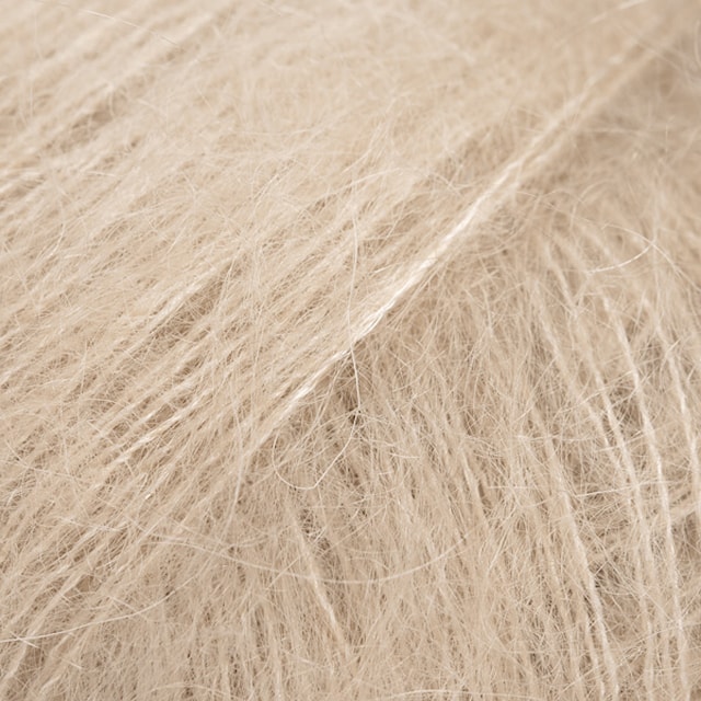 Kid- Silk Uni Color Garn Mohair Silke 25 g bright sand 54 Drops