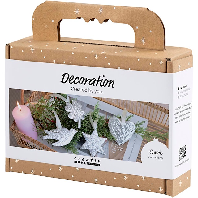Produktbilde 3 for Mini DIY Kit Dekorasjon, Julepynt, sølv metall, 1 pk.