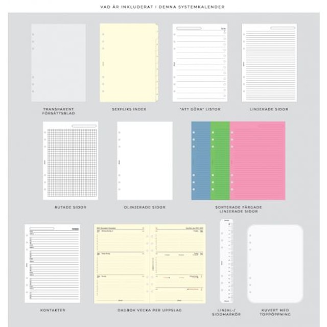 Produktbilde 4 for Systemkalender A5 Domino Soft Pale Pink Filofax