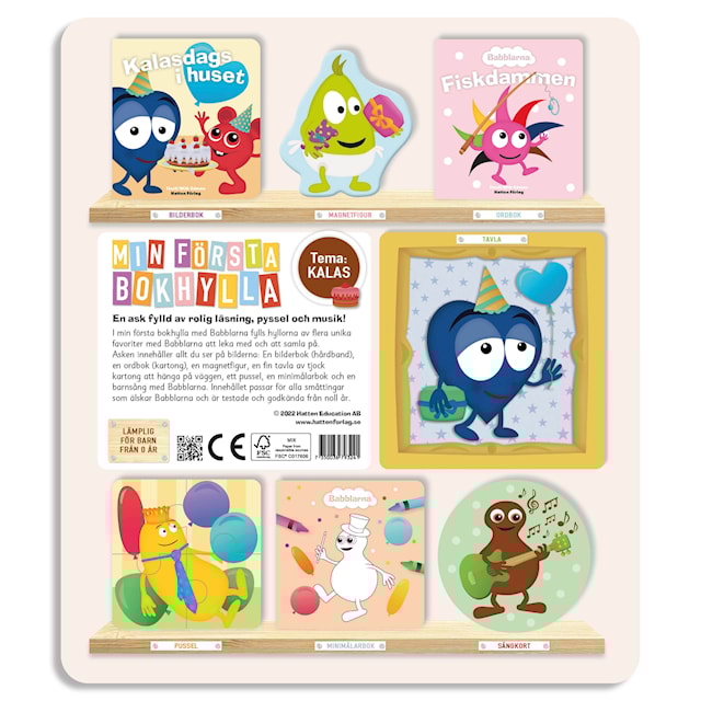Produktbild 3 för Min Första Bokhylla Kalas Babblarna