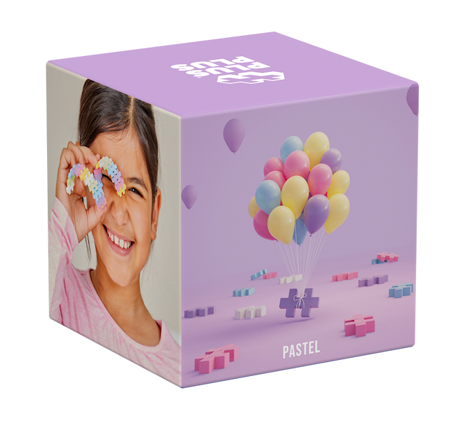 Produktbild 2 för Plus Plus MINI Pastell, 600 bitar