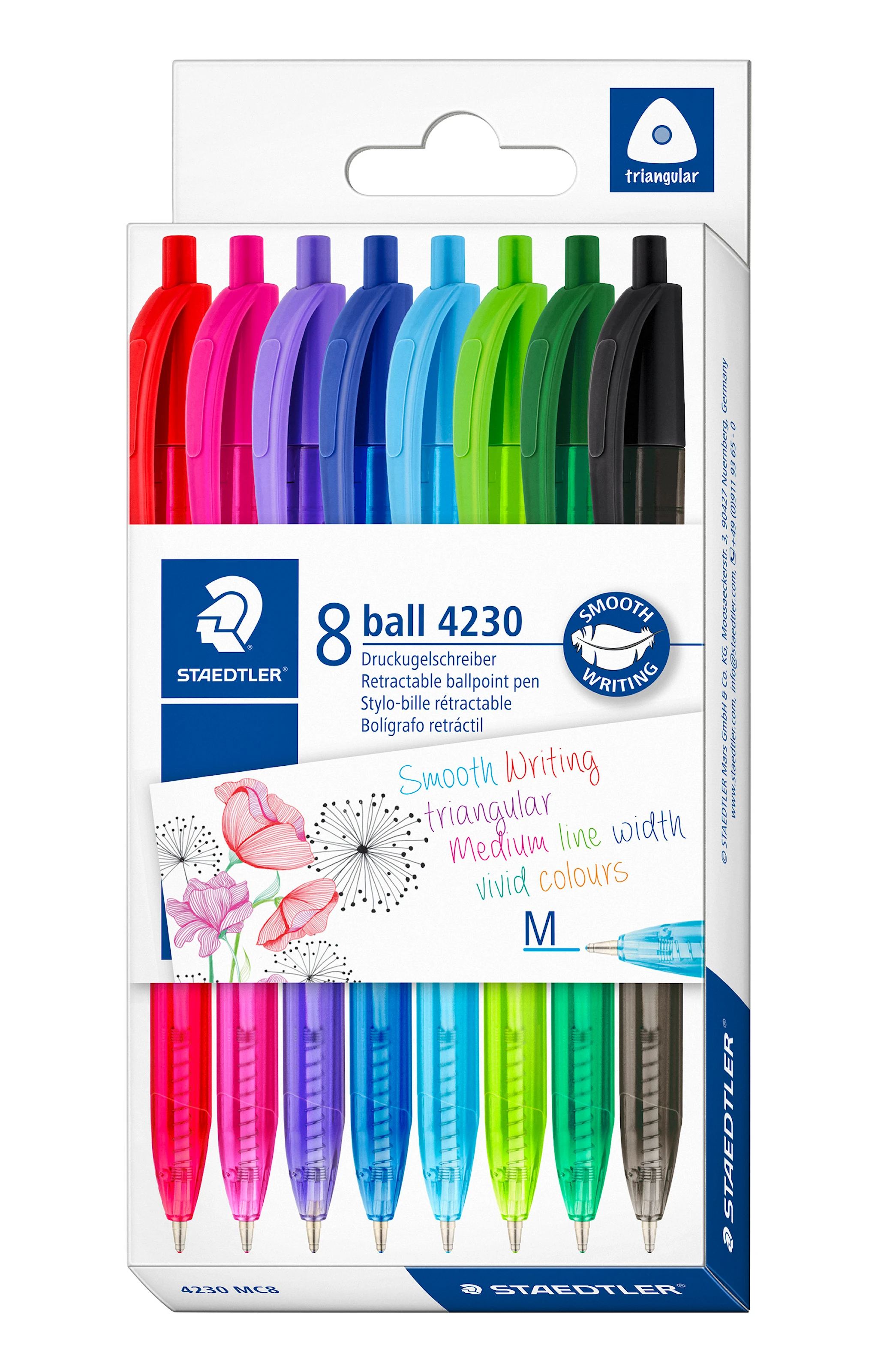 Tuotekuva ille Kuulakärkikynät 4230 M 8-pack Staedtler