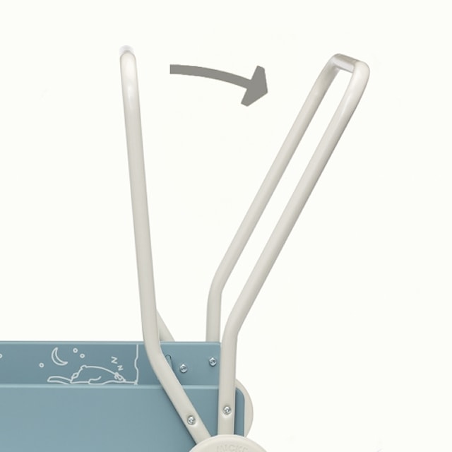 Produktbild 5 för Lära Gå Vagn Blå Micki