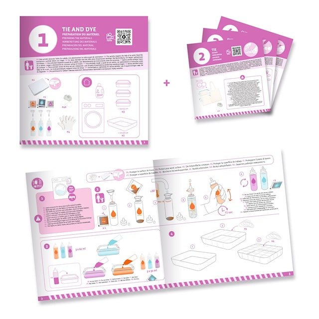 Produktbilde 2 for DIY-sett med stoffposer og batikk av Djeco