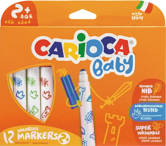 Produktbild 1 för Jumbofiberpennor från 2 år, Carioca Baby