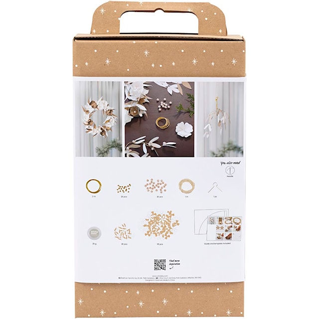 Produktbild 2 för DIY Julkrans dekoration ljusnatur Creativ Company