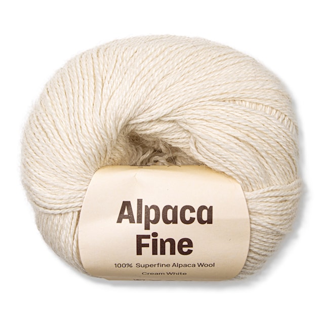 Alpaca Fine 50 g Cream white A232 Adlibris