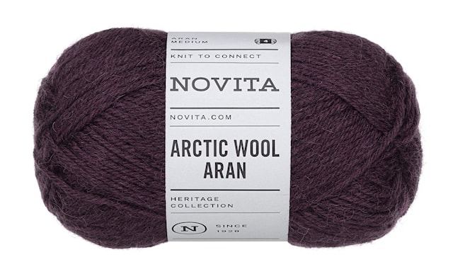 Artic Wool Aran garn 100 gr isig Bär 776 Novita