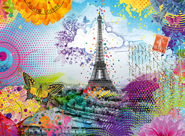 Produktbilde 2 for Pussel Postcard from Paris 500 bitar, Ravensburger