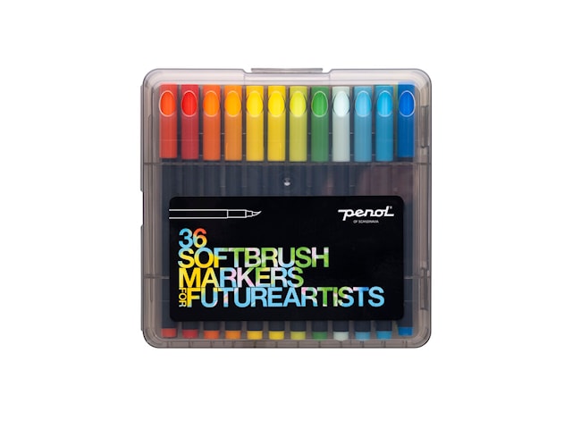 Produktbilde 1 for Softbrush tusjer for fremtidige kunstnere 36 farger Penol