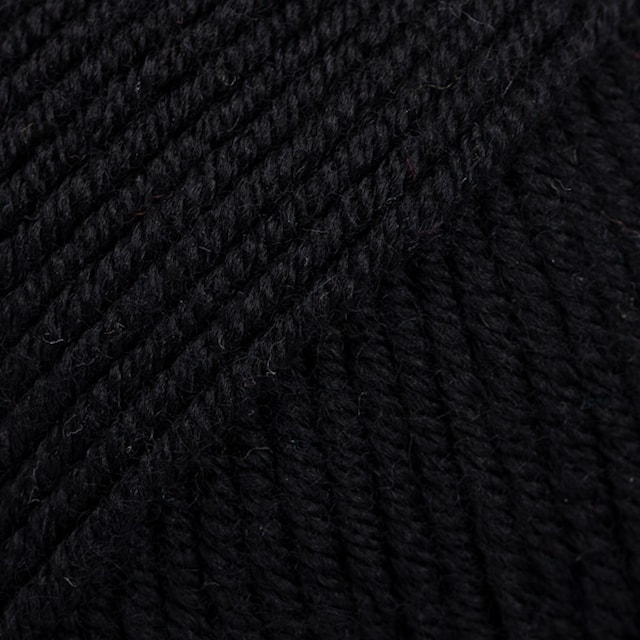 Merino Extra Fine Uni Colour Merinovillaa 50 g 02 black Drops