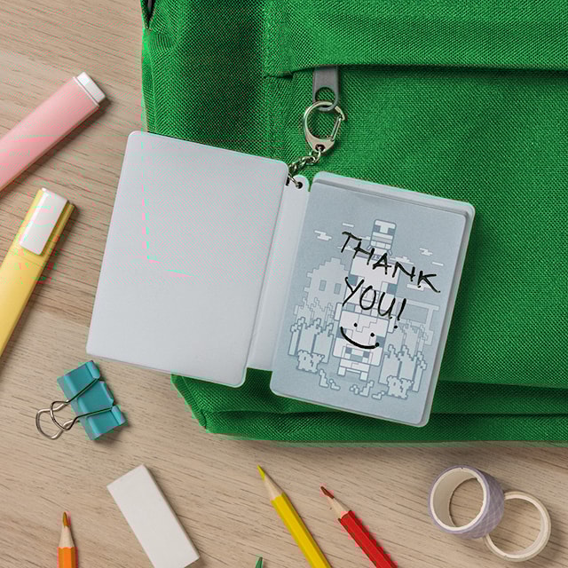 Produktbild 3 för Minecraft Mini Puffig Anteckningsbok med Nyckelring, Paladone