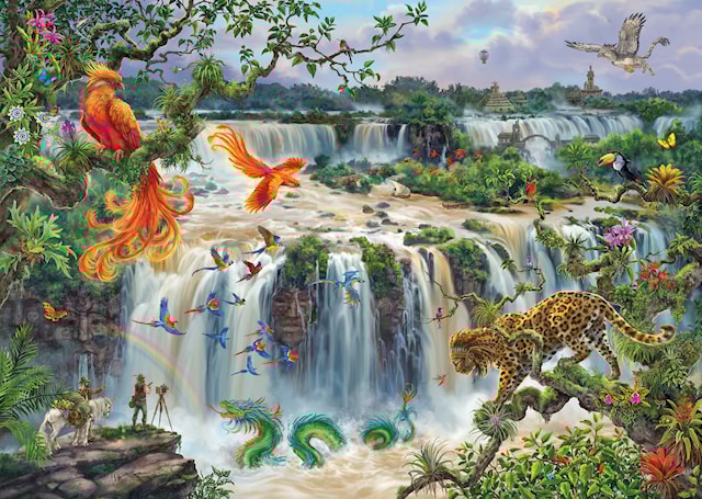 Produktbild 2 för Pussel Waterfall Iguazu 1000 bitar, Ravensburger