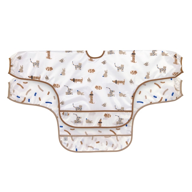 Tuotekuva 1 - Långärmad Hakklapp Little Mateys Royal Blue 2-Pack Lässig