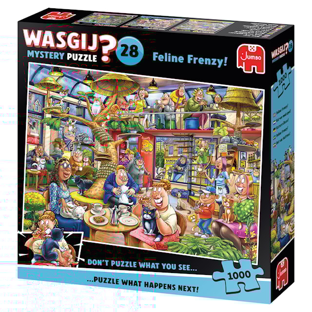 Produktbild 4 för Wasgij Mystery 28 Pussel Feline Frenzy! Pussel 1000 bitar