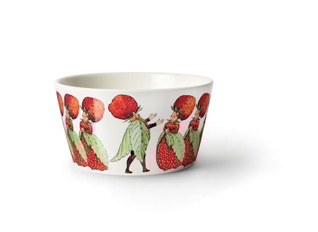 Skål, Elsa Beskow, Jordbærfamilien, Ø 13 cm, Design House Stockholm
