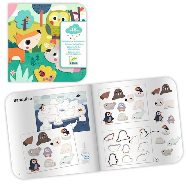 Produktbilde 6 for Lag og lim min første collage med Djeco