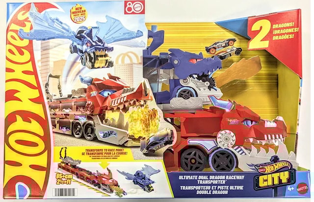 Produktbild 1 för Hot Wheels City Ultimate Dual Dragon Hauler