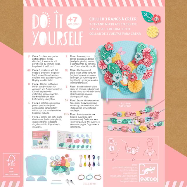 Produktbild 7 för Kreativt Kit med Pärlbroderi Djeco