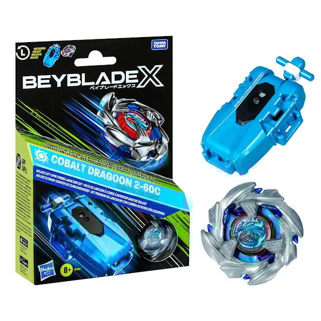 Produktbilde 2 for Beyblade Burst BBX Deluxe Launcher & Top Cobalt Dragoon Beyblade Burst
