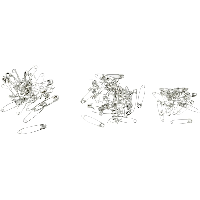 Produktbild 2 för Säkerhetsnålar 28+31+36 mm Silver Mix 600-pack Creativ Company