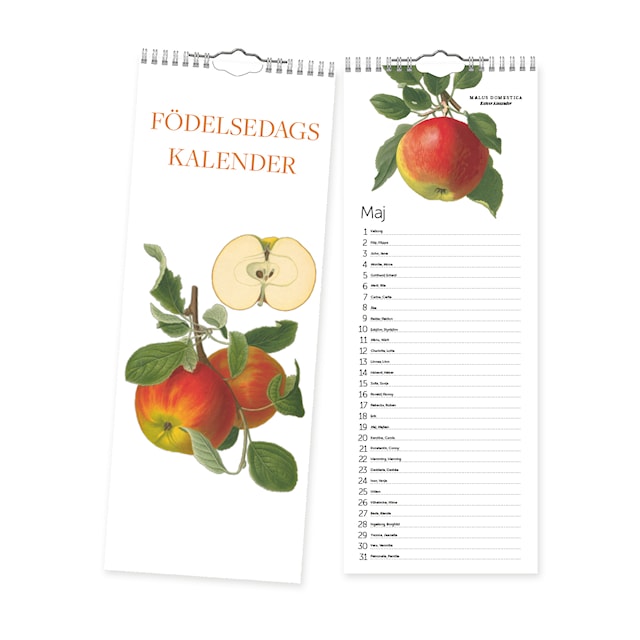 Födelsedagskalender Odaterad Äpplen Gullers